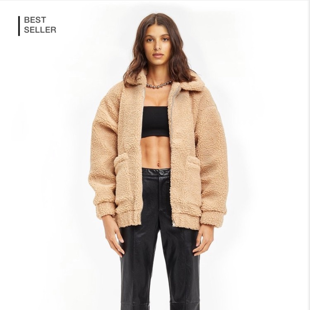 I AM GIA pixie jacket - caramel fleece